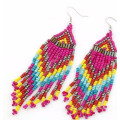 Beautify unique long heavy all types african seed bead hanging earrings jewelry